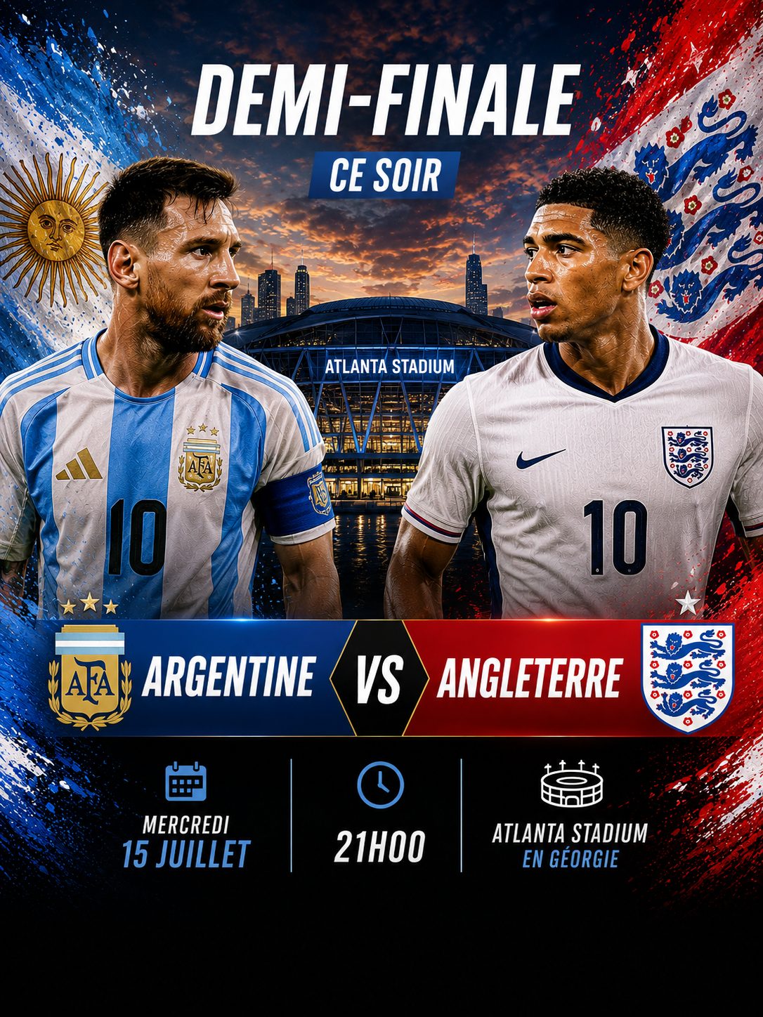 Angleterre - Argentine : le choc des géants pour une place en finale