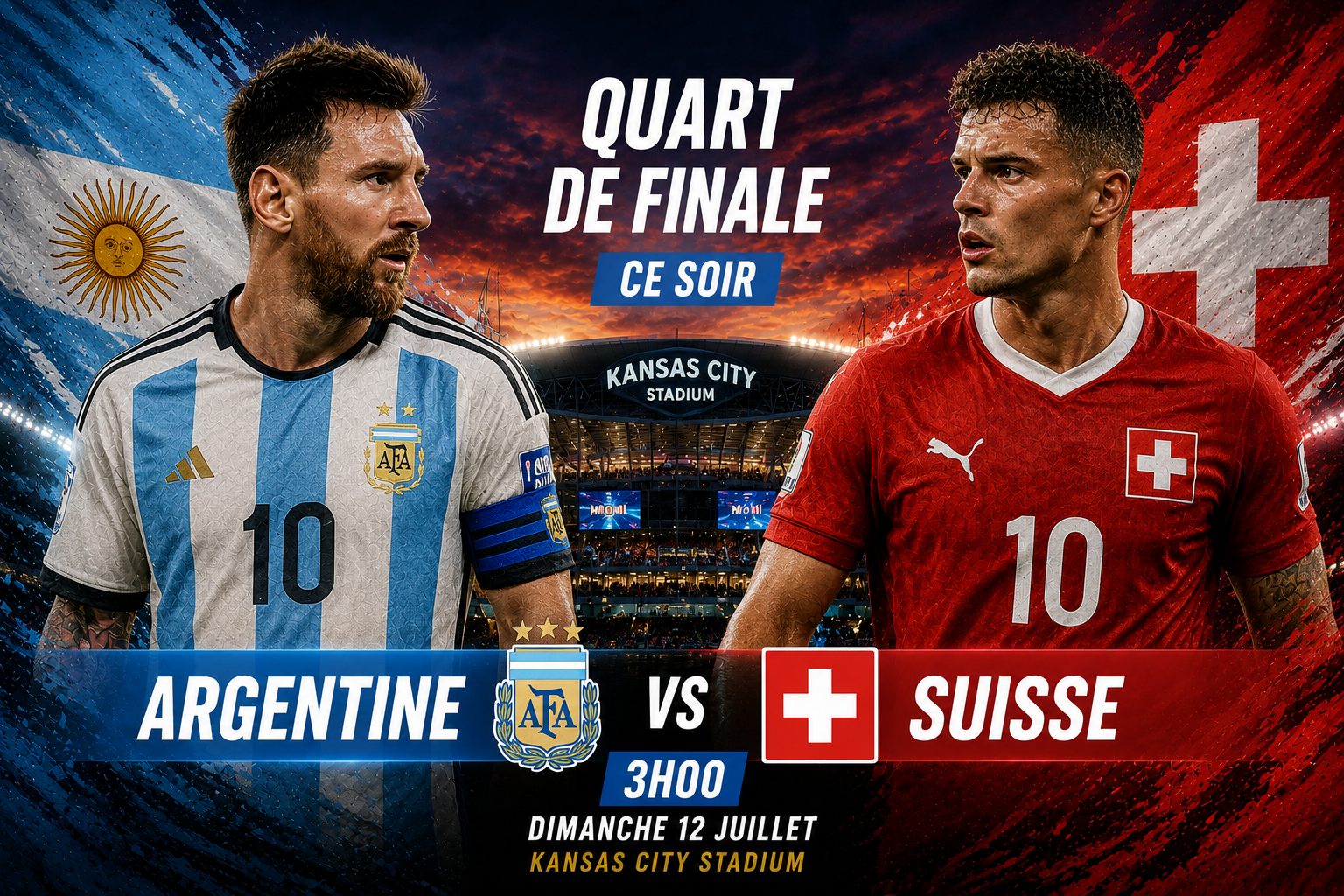 Argentine - Suisse : l'Albiceleste face au mur de la Nati en quarts de finale