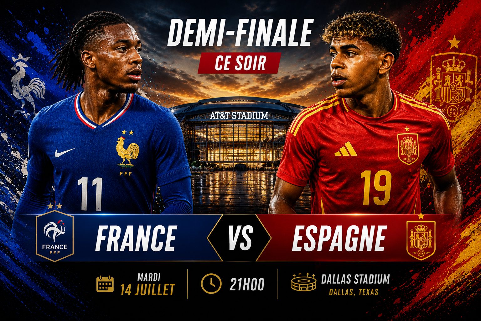 France - Espagne : le sacre du 14 juillet pour les Bleus ? Notre pronostic data