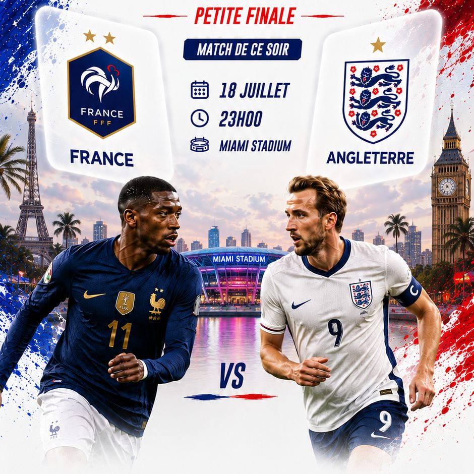 France - Angleterre : Le choc des déçus pour la médaille de bronze mondial