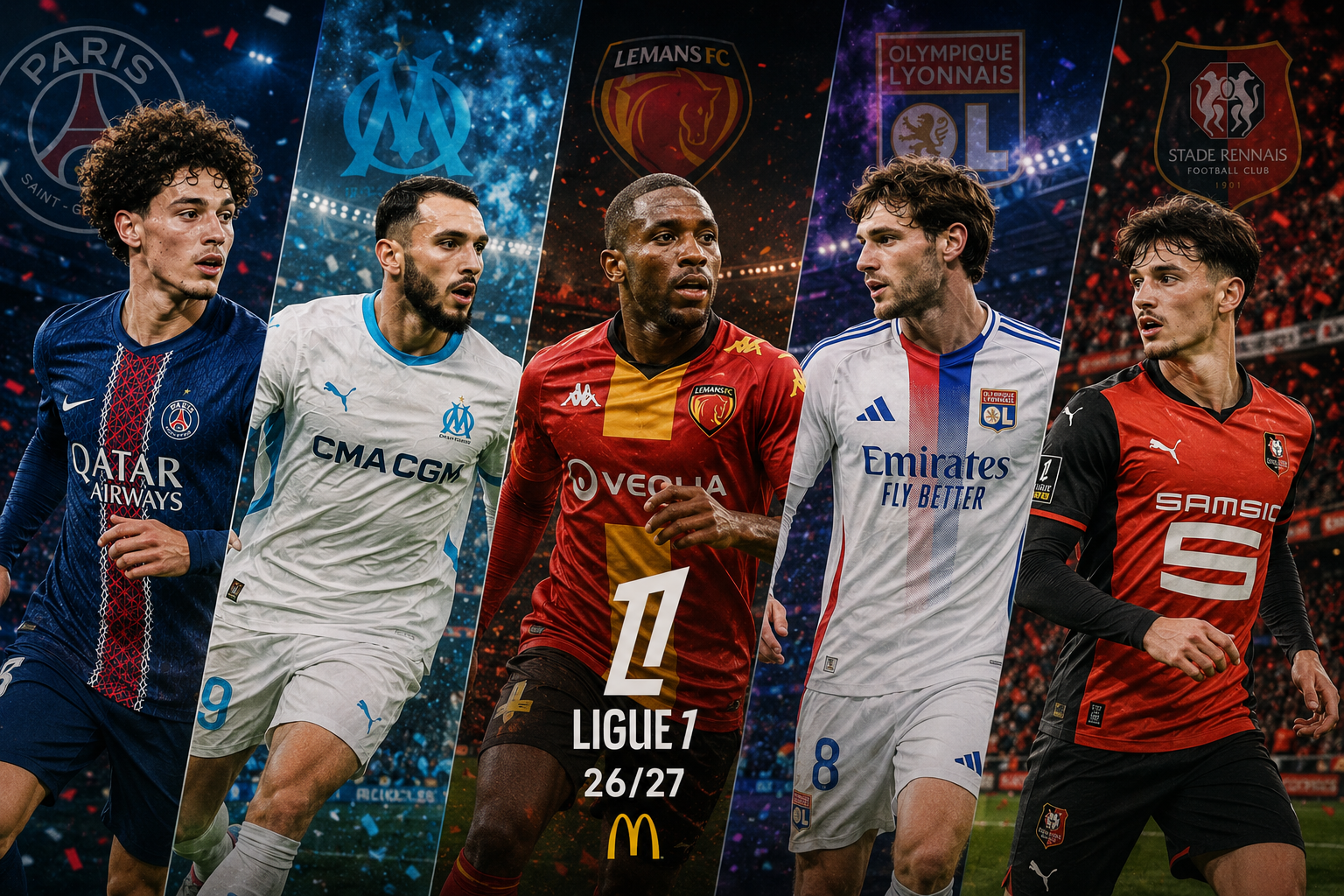 Ligue 1 2026-2027 : l'OM ouvre le bal ce soir au Vélodrome, et deux Européens reprennent avec les jambes lourdes